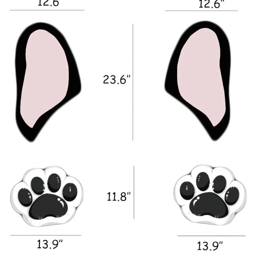 Trunk or Treat French Bulldog Car Decorations Kit 43 x 78,Dogs Decor